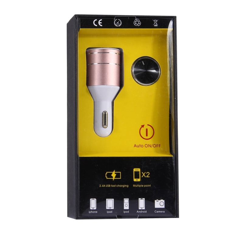CE & RoHS Certificated 2.4A Single USB Port Car Charger for Smartphones & Tablets & Cameras & PSP & PDA & GPS & MP3 & MP4 and other USB-charged Devices with Bluetooth Earphone