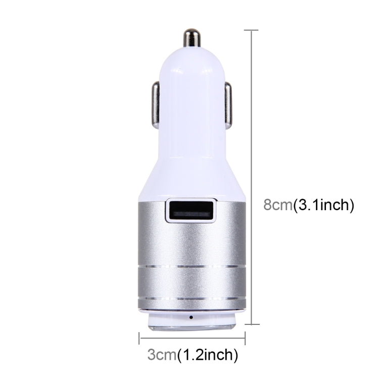 CE & RoHS Certificated 2.4A Single USB Port Car Charger for Smartphones & Tablets & Cameras & PSP & PDA & GPS & MP3 & MP4 and other USB-charged Devices with Bluetooth Earphone