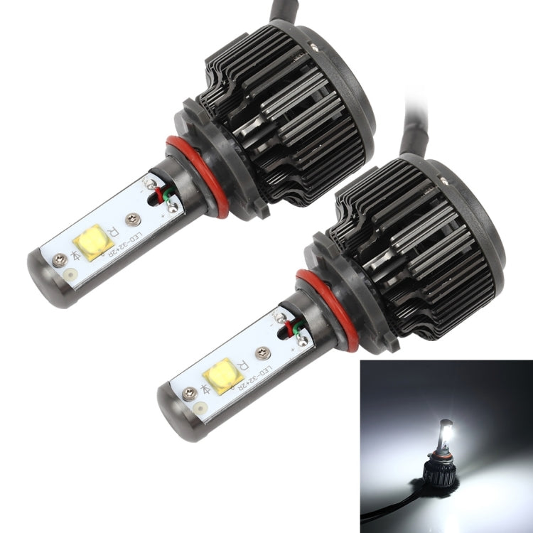 2 PCS K7 9005 30W 3600 LM 6000K Waterproof IP68 Car Headlight with 2 CREE Lamps, DC 9-36V(White Light)