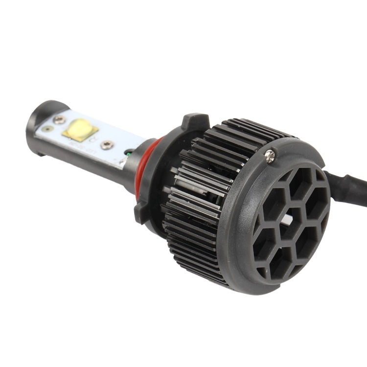 2 PCS K7 9005 30W 3600 LM 6000K Waterproof IP68 Car Headlight with 2 CREE Lamps, DC 9-36V(White Light)