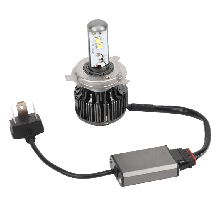 2 PCS K7 H4 30W 3600 LM 6000K Waterproof IP68 Car Headlight with 2 CREE Lamps, DC 9-36V(White Light)
