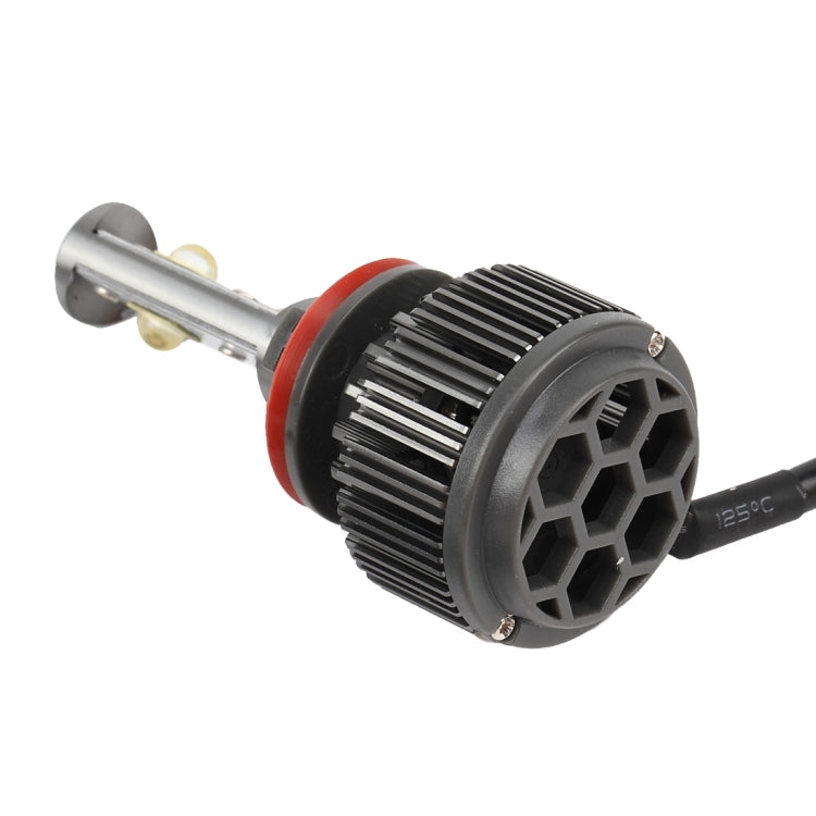 2 PCS K7 H8/H11 30W 3600 LM 6000K Waterproof IP68 Car Headlight with 2 CREE Lamps, DC 9-36V(White Light)