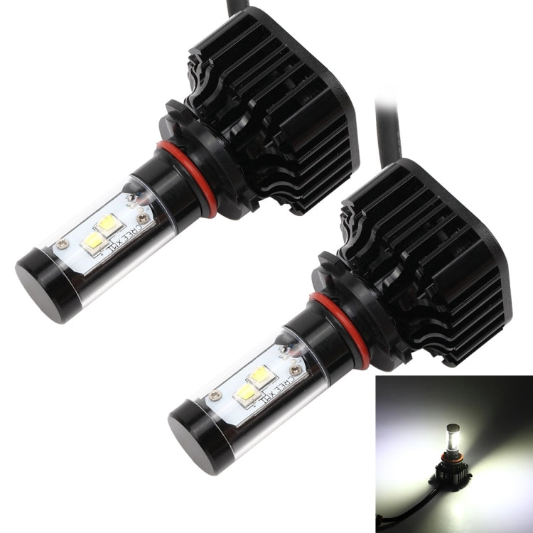 2 PCS K8 9005 40W 4000 LM 6000K Car Headlight with 4 CREE Lamps, DC 9-36V(White Light)