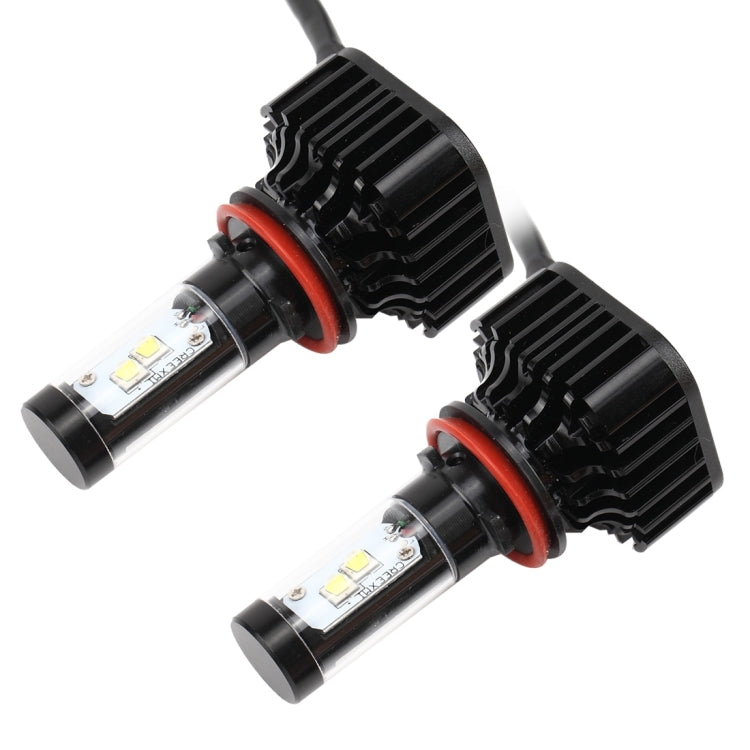 2 PCS K8 H7 40W 4000 LM 6000K Car Headlight with 4 CREE Lamps, DC 9-36V(White Light)