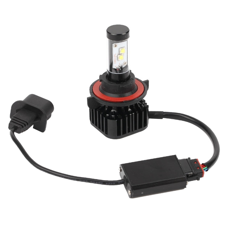 2 PCS K8 H13 40W 4000 LM 6000K Car Headligh with 4 CREE Lamps, DC 9-36V(White Light)