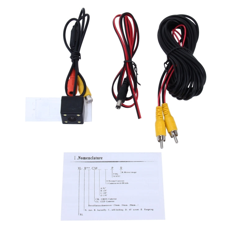 656x492 Effective Pixel  NTSC 60HZ CMOS II Waterproof Car Rear View Backup Camera With 4 LED Lamps for Renault Kadjar 2016 Version