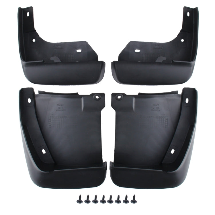 4 PCS Car Auto Semi-Rigid PVC Splash Flaps Mudguards Fender Guard for Honda 2.4