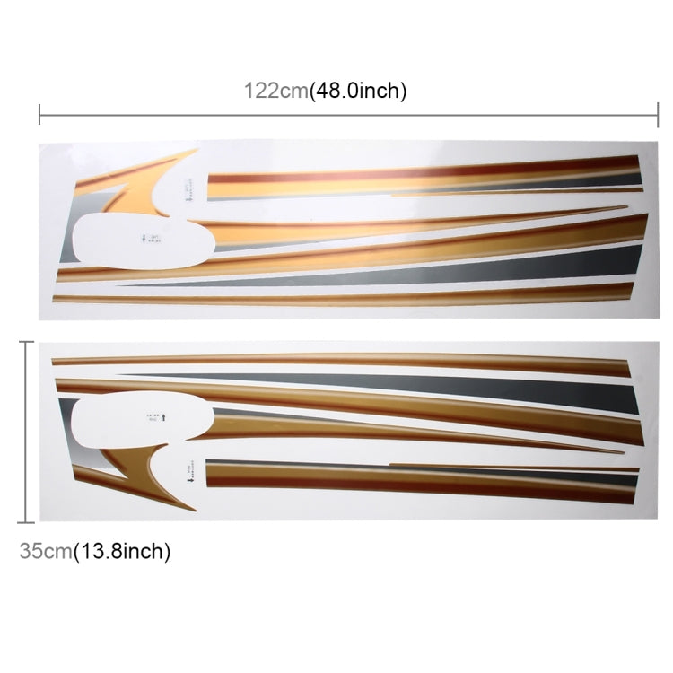 5 PCS SUV Body Decorative Strip Brand Car Streamline Shining Sticker for Toyota Prado4000 2011 Version