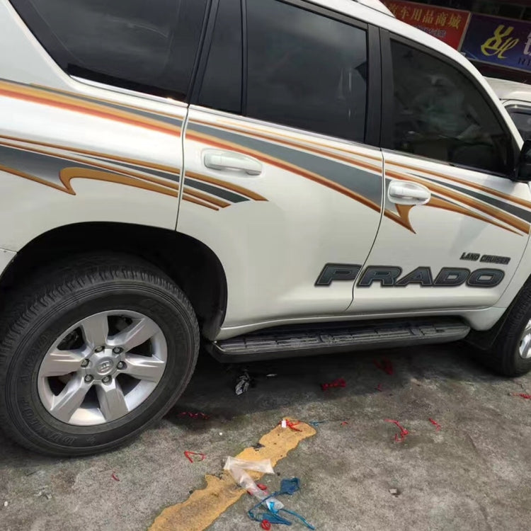 5 PCS SUV Body Decorative Strip Brand Car Streamline Shining Sticker for Toyota Prado4000 2011 Version