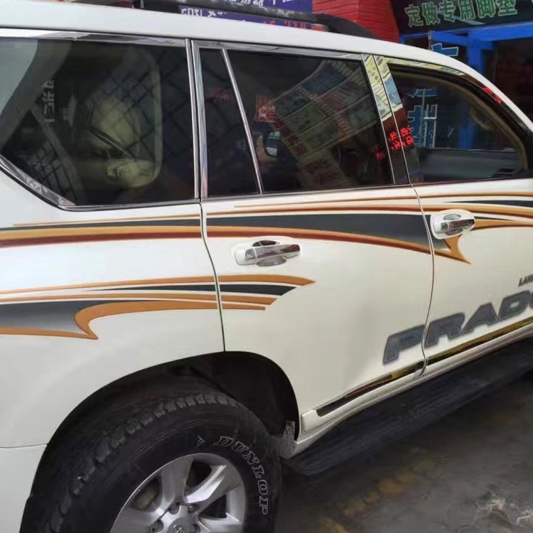 4 PCS SUV Body Decorative Strip Brand Car Streamline Shining Sticker for Toyota Prado 2014 Version