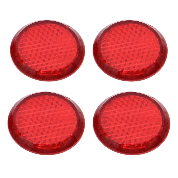 4 PCS Car Door Rustproof Warning Reflective Sign Decorative Nut Protector Cover, Diameter: 3cm