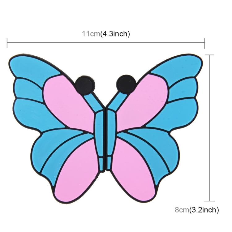 8 PCS Butterfly Shape Cartoon Style PVC Car Auto Protection Anti-scratch Door Guard Decorative Sticker