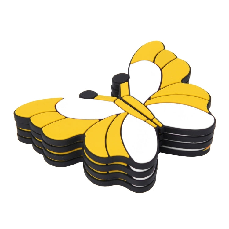 8 PCS Butterfly Shape Cartoon Style PVC Car Auto Protection Anti-scratch Door Guard Decorative Sticker