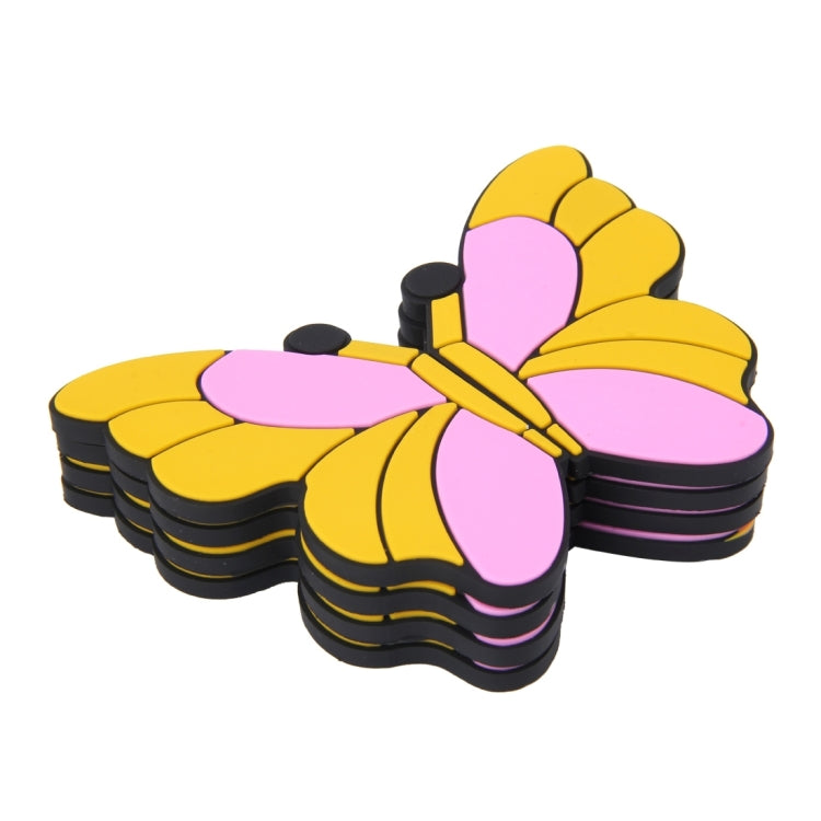 8 PCS Butterfly Shape Cartoon Style PVC Car Auto Protection Anti-scratch Door Guard Decorative Sticker