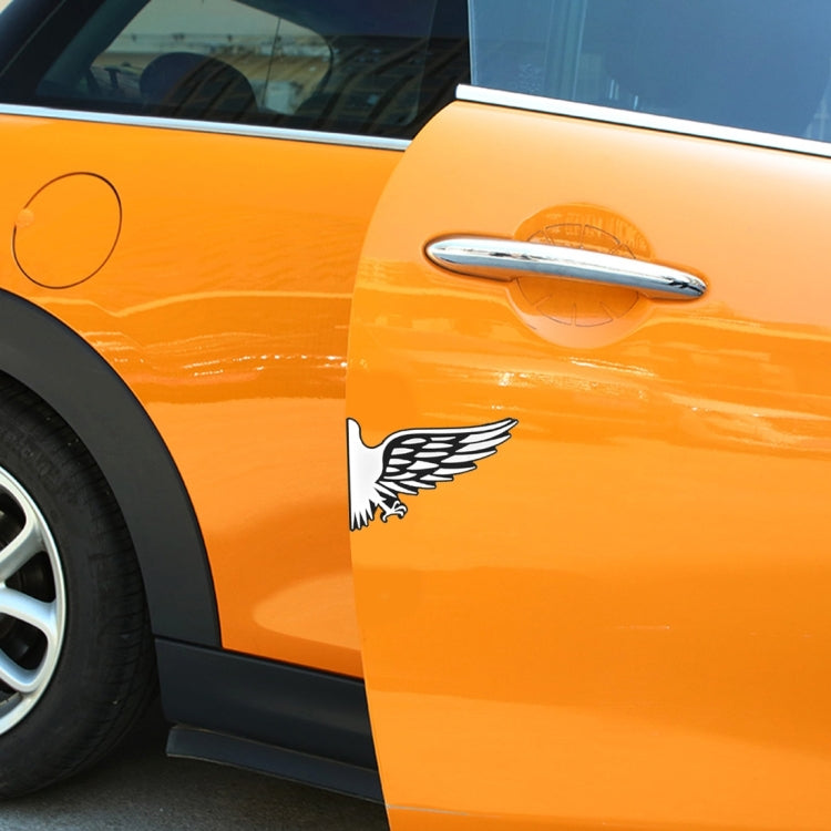 8 PCS Hawk Shape Cartoon Style PVC Car Auto Protection Anti-scratch Door Guard Decorative Sticker