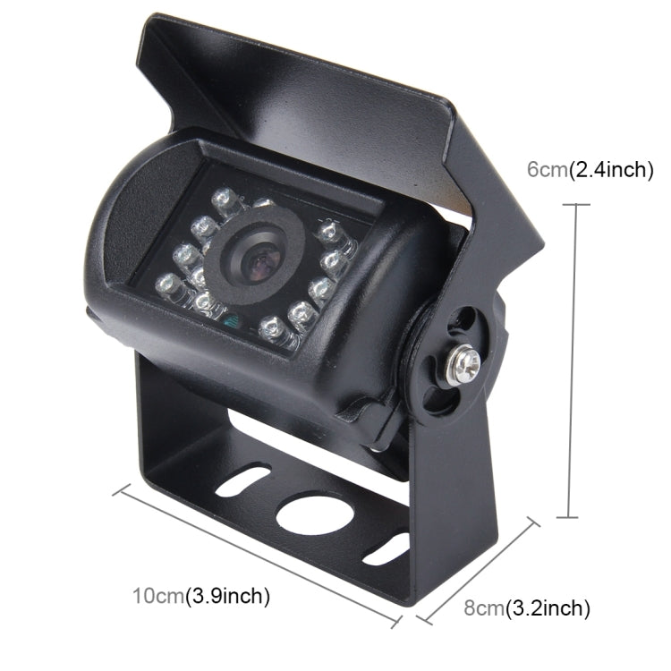 Universal 720Ã—540 Effective Pixel  NTSC 60HZ  CMOS II Waterproof Car Rear View Backup Camera With 18 LED Lamps, DC 12-24V