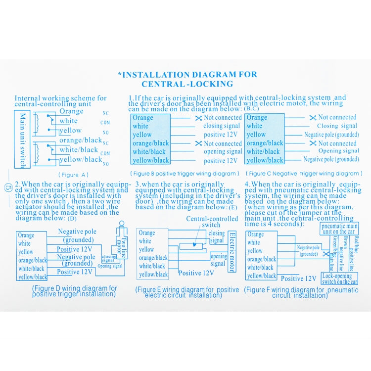 Car Safety Warning Alarm System with Two Remote Controls, DC 12V