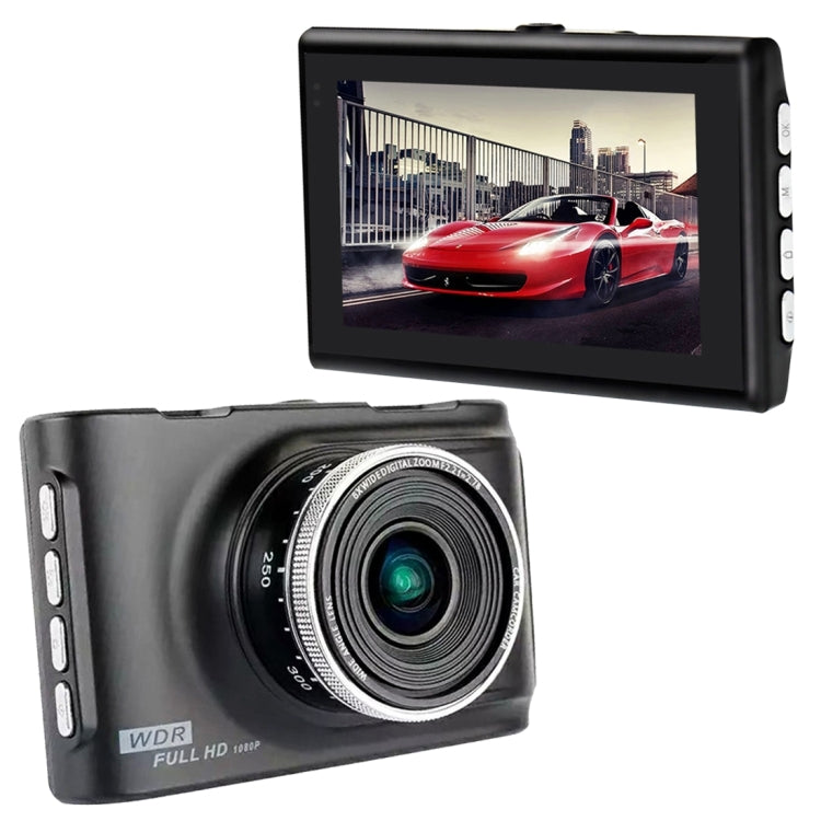 MX1 3 inch TFT Screen Car Recorder Camera 170 Degree Wide Angle Viewing, Support TF Card / Loop Recoding / Motion Detection / Microphone / Speaker / M-JEPG / LED Indicator/G-Sensor