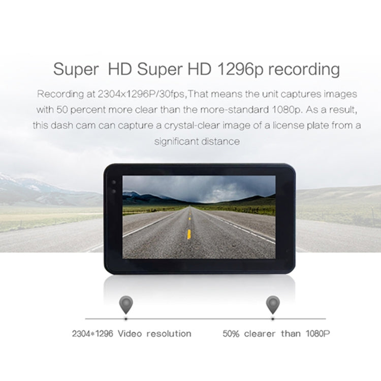 MX9 3 inch TFT Screen Car Recorder Camera 170 Degree Wide Angle Viewing, Support TF Card / ADAS / Motion Detection / Microphone / Speaker / M-JEPG / LED Indicator/G-Sensor
