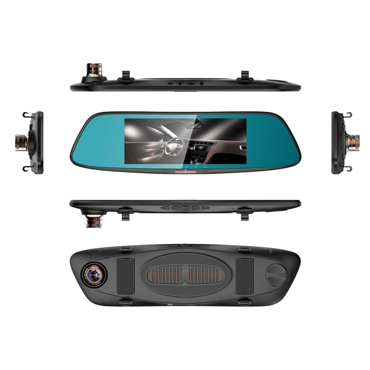 V30P Display Rearview Mirror Vehicle DVR, Support Loop Recording/ Motion Detection / Night Vision / TF Card / G-Sensor/ Parking Reporting / ADAS