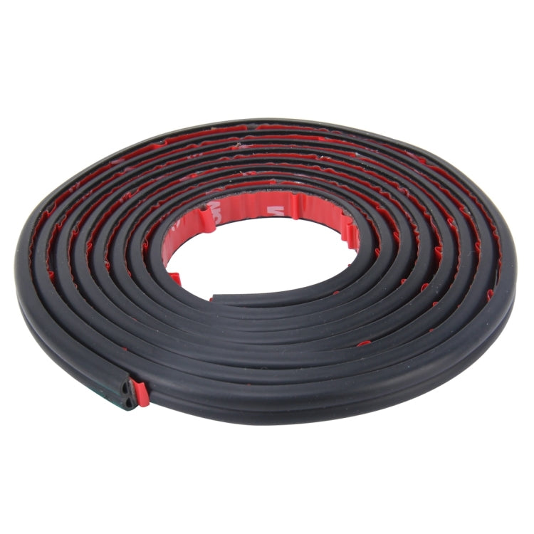 4m B Shape Car Decorative Strip Rubber Chrome Decoration Strip Door Seal Window Seal