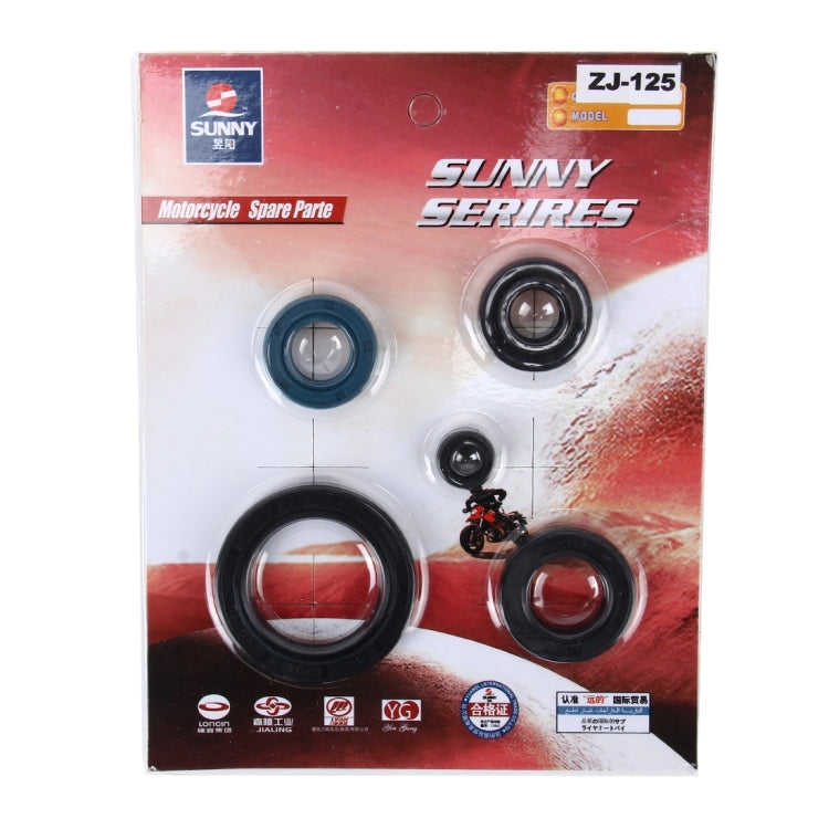 5 PCS Motorcycle Rubber Engine Oil Seal Kit for ZJ125