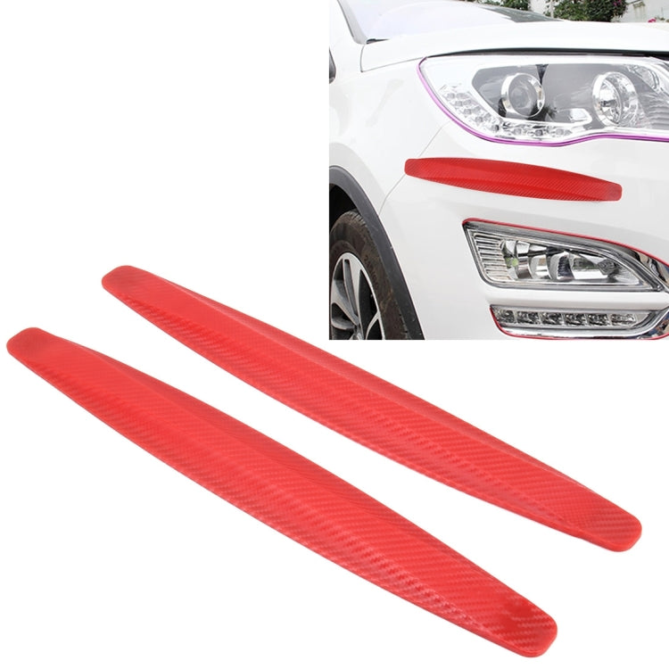 2 PCS Universal Car Body Carbon Fiber Bumper Guard Protector Sticker/Car Crash Bar Bumper Strips /Car Crash Strips/Anti-rub Strips/Anti-rub Bar