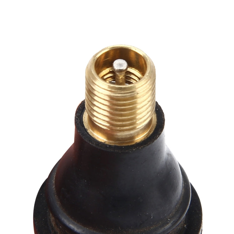 TR412 Car Motorcycle Bike Universal Copper Valve Adaptor with Rubber Cover