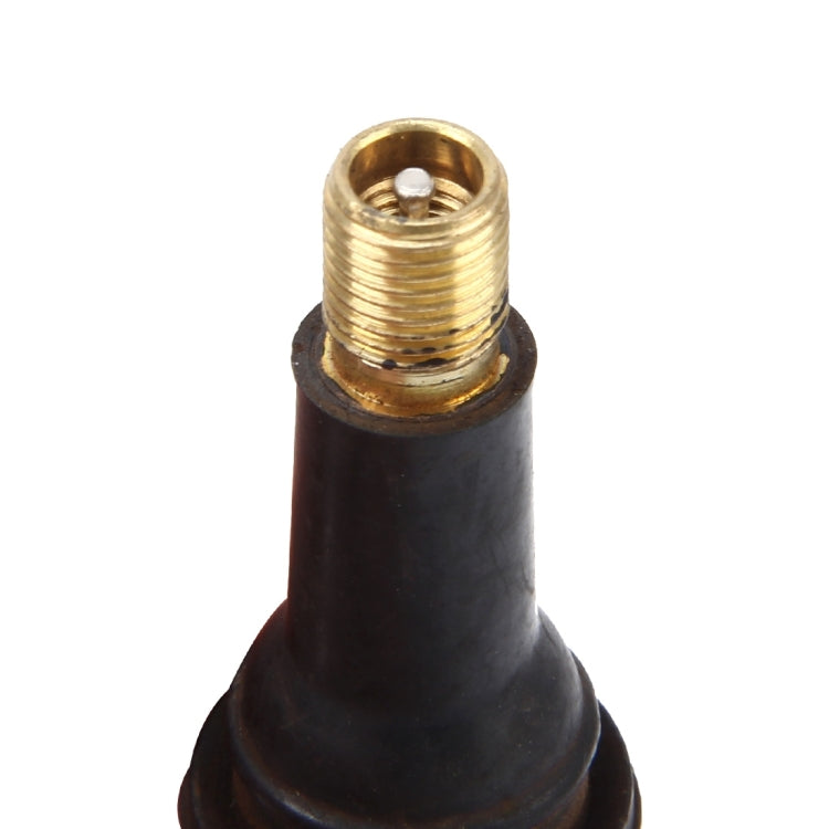 TR413 Car Motorcycle Bike Universal Copper Valve Adaptor with Rubber Cover