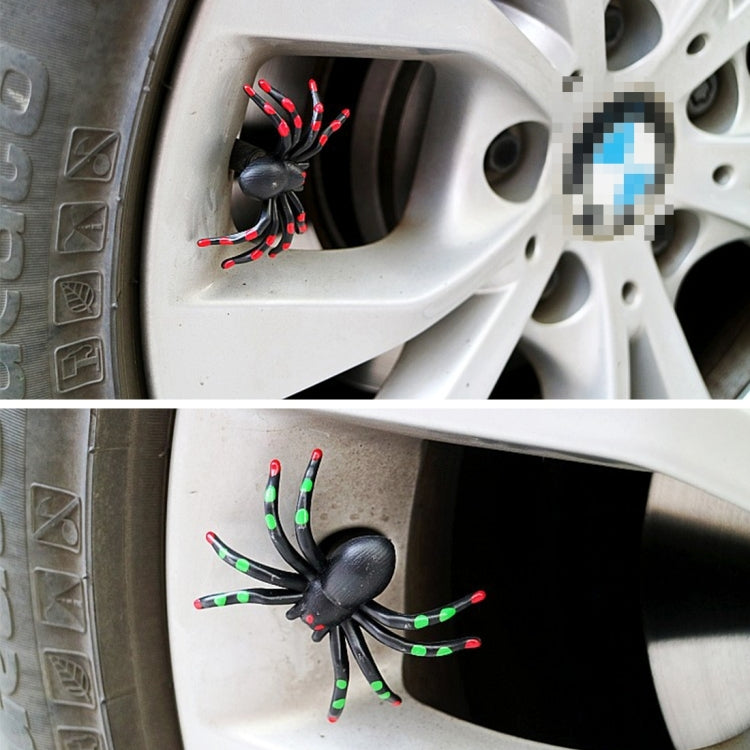 4 PCS Universal Spider Shape Car Motor Bicycle Tire Valve Caps