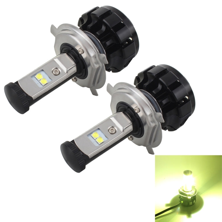 2 PCS H4 40W 4800 LM 4300K IP67 Car Headlight with 4 CREE XPL Lamps, DC 9-30V