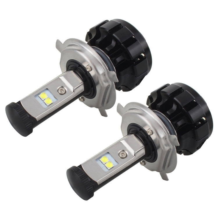 2 PCS H4 40W 4800 LM 4300K IP67 Car Headlight with 4 CREE XPL Lamps, DC 9-30V