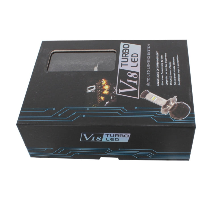 2 PCS H4 40W 4800 LM 4300K IP67 Car Headlight with 4 CREE XPL Lamps, DC 9-30V