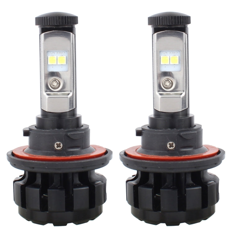 2 PCS H13 40W 4800 LM 3000K IP67 Car Headlight with 4 CREE XPL Lamps, DC 9-30V