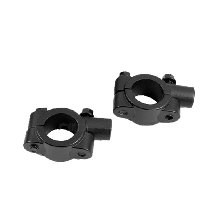 2 PCS Motorcycle Universal Mini ABS Shell Holder Rear VIew Mirror with Fix Holder