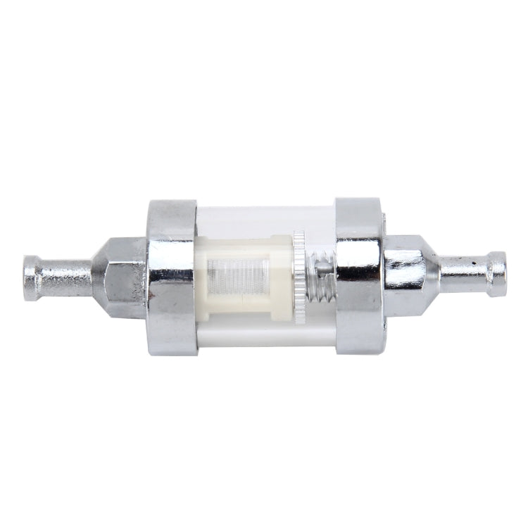 Motorcycle Metal Gas Inline Fuel Filter with Glass Observation Shell