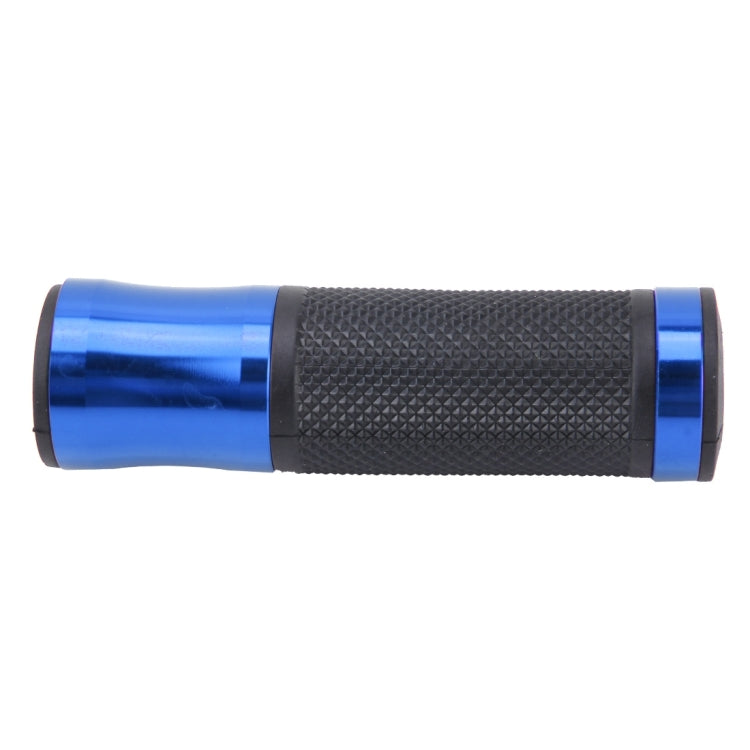 2 PCS Motorcycle Universal  Net Texture Metal Right and Left Handle Bar Grips with Rubber Cover