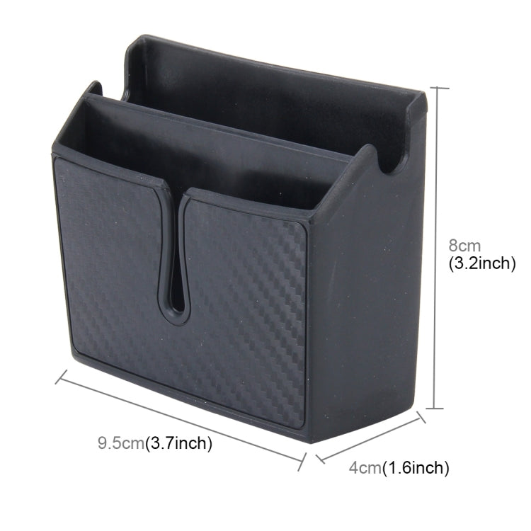 Car EVA Carrying Organizer Storage Double-layer Sticker Bag for Phone Coin Key and Other Small Items(Small Size)