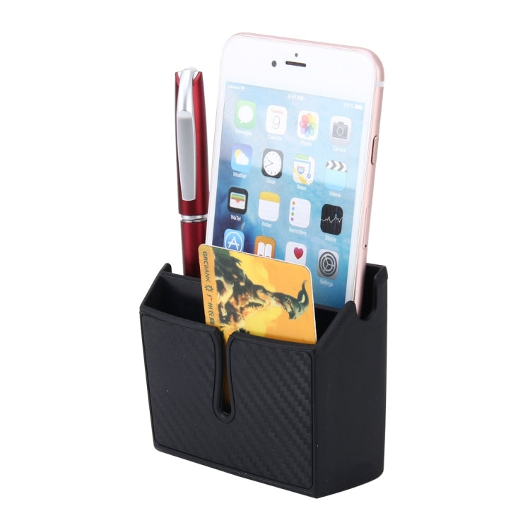 Car EVA Carrying Organizer Storage Double-layer Sticker Bag for Phone Coin Key and Other Small Items(Small Size)