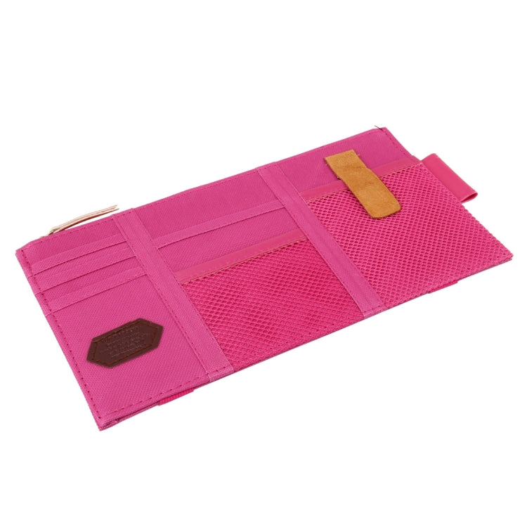 Multi-functional Auto Car Sun Visor Sunglass Holder Card Storage Holder Inner Pouch Bag