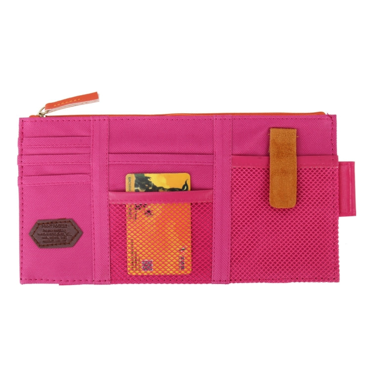 Multi-functional Auto Car Sun Visor Sunglass Holder Card Storage Holder Inner Pouch Bag