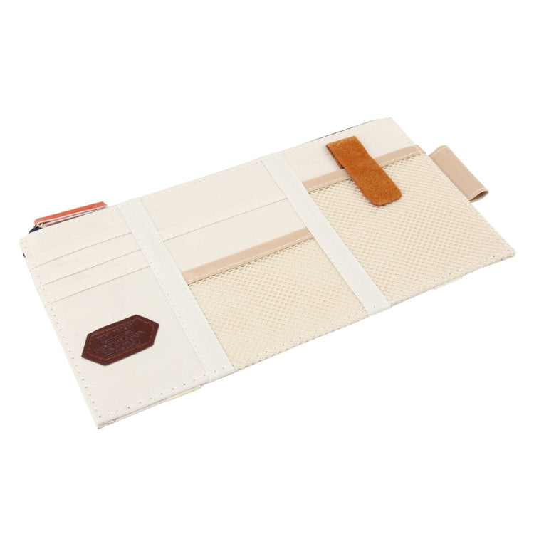 Multi-functional Auto Car Sun Visor Sunglass Holder Card Storage Holder Inner Pouch Bag