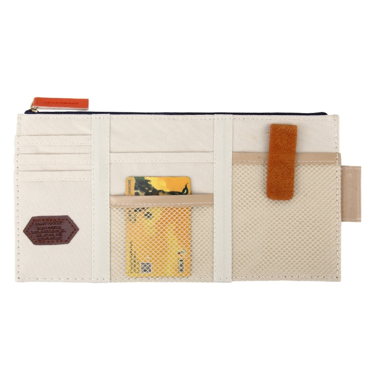 Multi-functional Auto Car Sun Visor Sunglass Holder Card Storage Holder Inner Pouch Bag