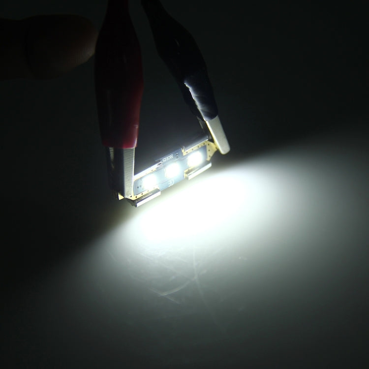 2 PCS 3W 200 LM 6000K 31MM Bicuspid Port Car Dome Lamp LED Reading Light with 3 SMD-2835 LED Lamps, DC 12V(White Light)