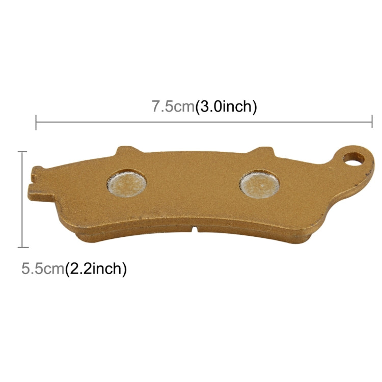 2 PCS Motorcycle Copper Brake Pads for Suzuki Yamaha Honda