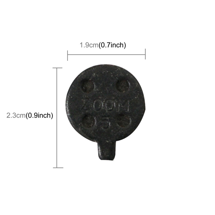 2 PCS Universal Metal Brake Disc Pads for Bike and Skateboard