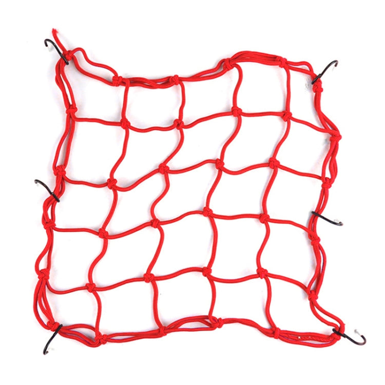 Motorcycle Rubber Fix Net with 6 Plastic Hooks, Size:40Ã—40cm