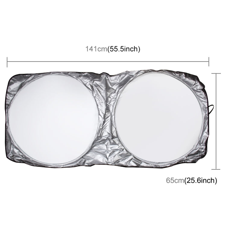6 in 1 Summer Accessories Coated Silver Car Sun Shade Cloth Set