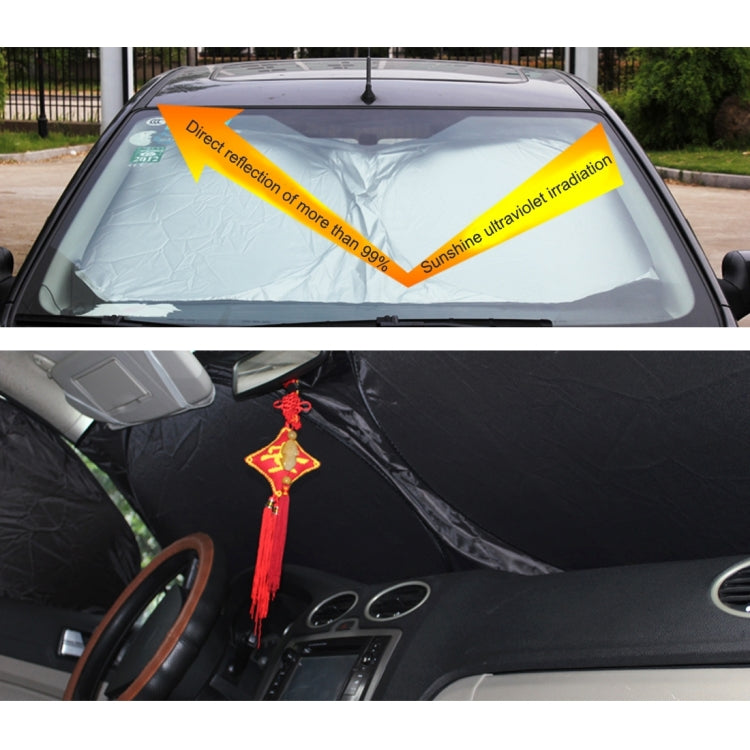 6 in 1 Summer Accessories Coated Silver Car Sun Shade Cloth Set