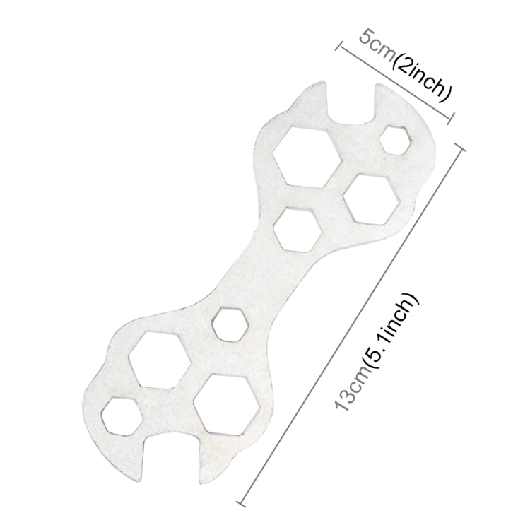 10 in 1 13 / 15 / 8 / 9 / 10 / 12 / 13 / 15 / 16 / 17mm Open End Wrenches , Spline End Wrenches Maintenance Tool for Bicycle / Mountain Bike